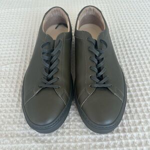 KOIO Capri Dark Green Leather Sneakers